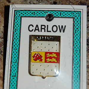 Carlow County Irish Pin Lapel Clip Badge