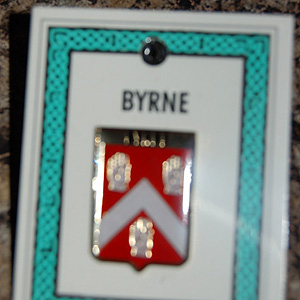 Byrne Pin Lapel Clip Badge - Coat of Arms