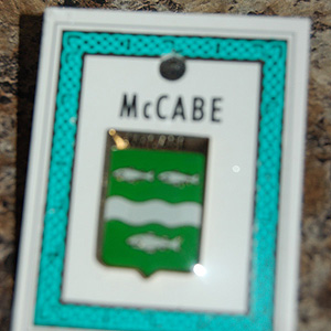 McCabe Pin Lapel Clip Badge - Coat of Arms