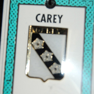 Carey Pin Lapel Clip Badge - Coat of Arms