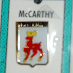 McCarthy Pin Lapel Clip Badge - Coat of Arms