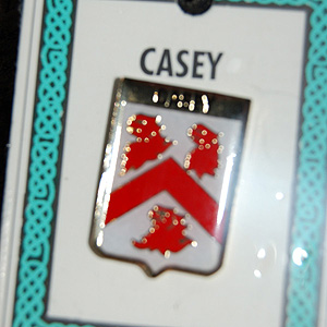 Casey Pin Lapel Clip Badge - Coat of Arms