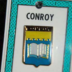 Conroy Pin Lapel Clip Badge - Coat of Arms