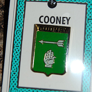 Cooney Pin Lapel Clip Badge - Coat of Arms