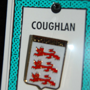 Coughlan Pin Lapel Clip Badge - Coat of Arms