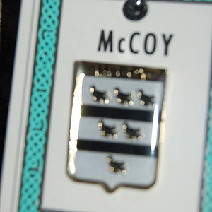 McCoy Pin Lapel Clip Badge - Coat of Arms