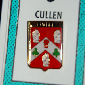 Cullen Pin Lapel Clip Badge - Coat of Arms