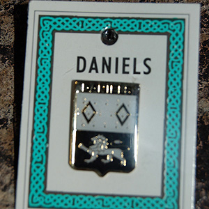 Daniels Pin Lapel Clip Badge - Coat of Arms