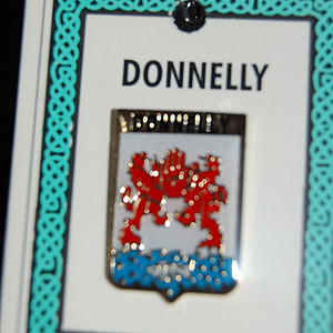 Donnelly Pin Lapel Clip Badge - Coat of Arms