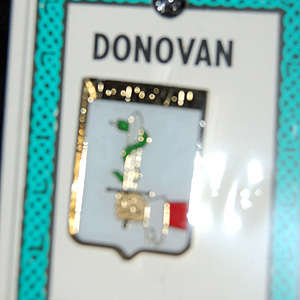 Donovan Pin Lapel Clip Badge - Coat of Arms