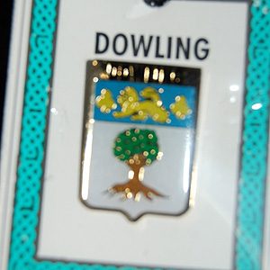 Dowling Pin Lapel Clip Badge - Coat of Arms