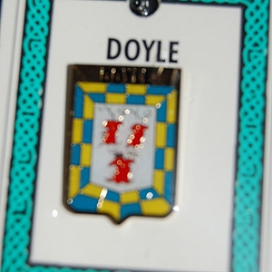 Doyle Pin Lapel Clip Badge - Coat of Arms