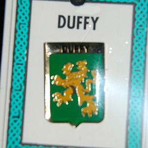 Duffy Pin Lapel Clip Badge - Coat of Arms