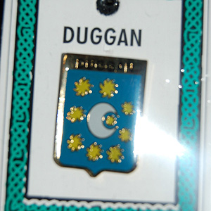 Duggan Pin Lapel Clip Badge - Coat of Arms