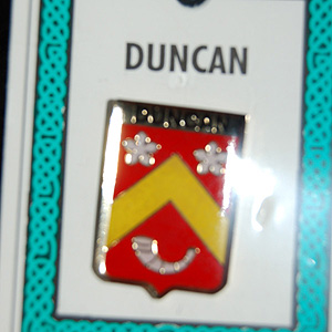 Duncan Pin Lapel Clip Badge - Coat of Arms