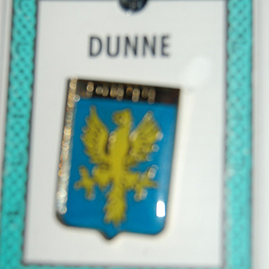 Dunne Pin Lapel Clip Badge - Coat of Arms