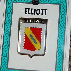 Elliott Pin Lapel Clip Badge - Coat of Arms