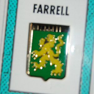 Farrell Pin Lapel Clip Badge - Coat of Arms