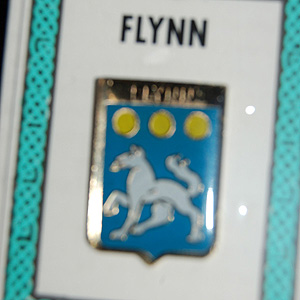 Flynn Pin Lapel Clip Badge - Coat of Arms