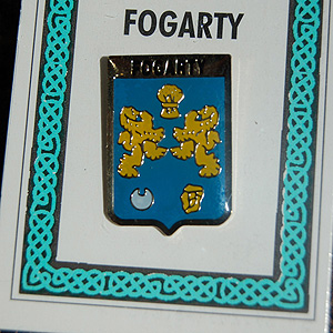 Fogarty Pin Lapel Clip Badge - Coat of Arms