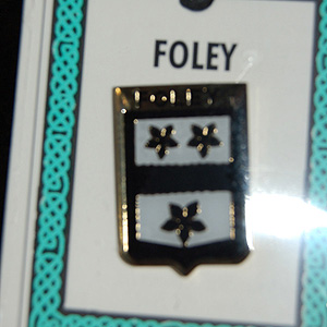 Foley Pin Lapel Clip Badge - Coat of Arms