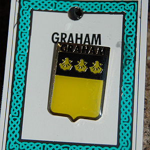 Graham Pin Lapel Clip Badge - Coat of Arms