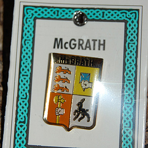 McGrath Pin Lapel Clip Badge - Coat of Arms