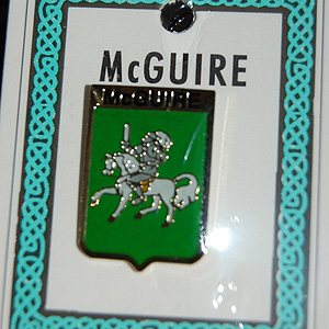 McGuire Pin Lapel Clip Badge - Coat of Arms