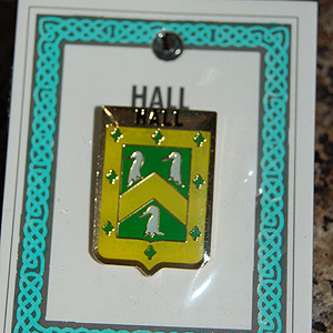 Hall Pin Lapel Clip Badge - Coat of Arms