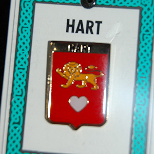 Hart Pin Lapel Clip Badge - Coat of Arms