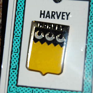 Harvey Pin Lapel Clip Badge - Coat of Arms