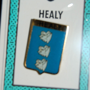 Healy Pin Lapel Clip Badge - Coat of Arms