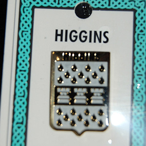 Higgins Pin Lapel Clip Badge - Coat of Arms