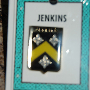 Jenkins Pin Lapel Clip Badge - Coat of Arms