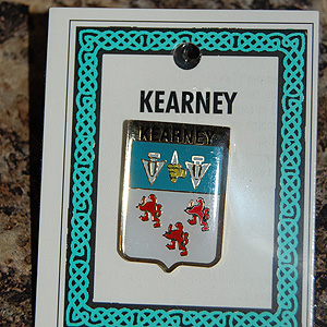 Kearney Pin Lapel Clip Badge - Coat of Arms