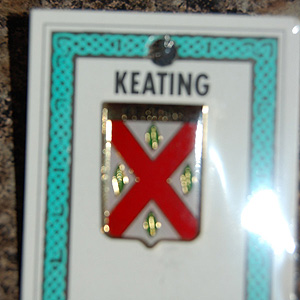 Keating Pin Lapel Clip Badge - Coat of Arms