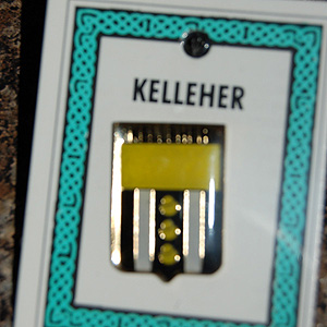 Kelleher Pin Lapel Clip Badge - Coat of Arms