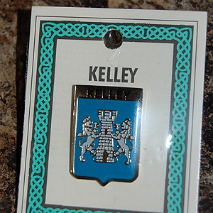 Kelley Pin Lapel Clip Badge - Coat of Arms