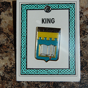 King Pin Lapel Clip Badge - Coat of Arms