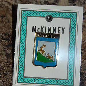 McKinney Pin Lapel Clip Badge - Coat of Arms