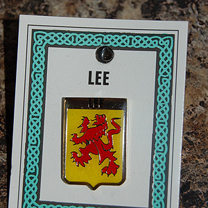 Lee Pin Lapel Clip Badge - Coat of Arms