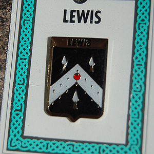 Lewis Pin Lapel Clip Badge - Coat of Arms