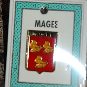 Magee Pin Lapel Clip Badge - Coat of Arms