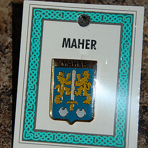 Maher Pin Lapel Clip Badge - Coat of Arms