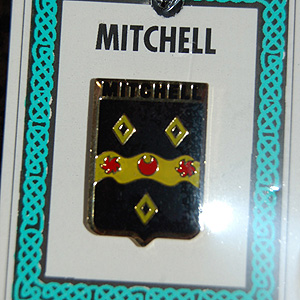 Mitchell Pin Lapel Clip Badge - Coat of Arms