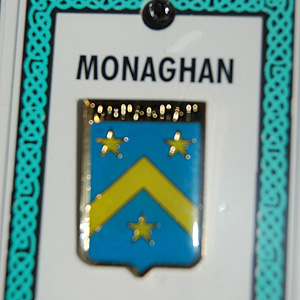 Monaghan Pin Lapel Clip Badge - Coat of Arms