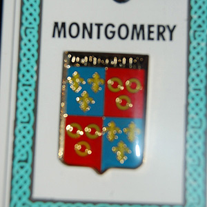 Montgomery Pin Lapel Clip Badge - Coat of Arms