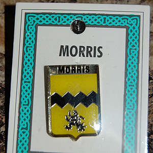 Morris Pin Lapel Clip Badge - Coat of Arms