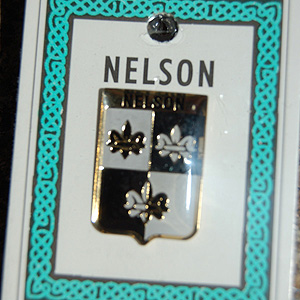 Nelson Pin Lapel Clip Badge - Coat of Arms