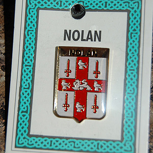 Nolan Pin Lapel Clip Badge - Coat of Arms